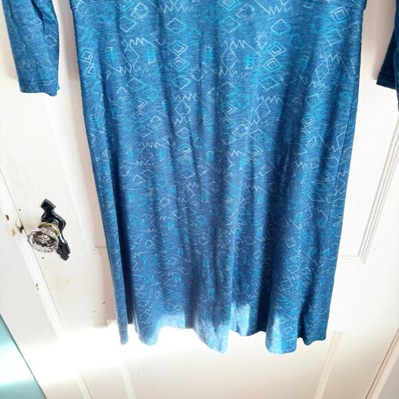 TOAD&CO Rosalinda 3/4 Sleeve Dress Blue Moisture Wicking SEE NOTE Small Active - Picture 5 of 11